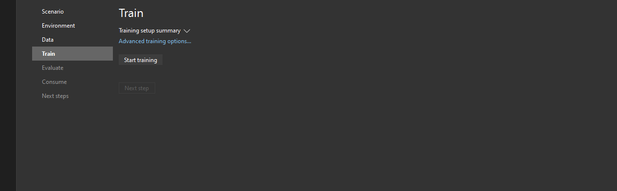 Text classification train time link should be hidden · Issue #2345 ...