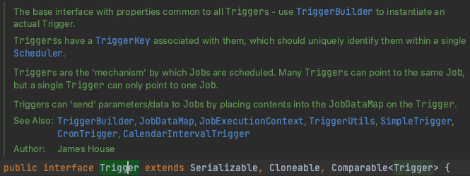 [ Document Error ] Minor java doc issue · Issue #717 · quartz-scheduler ...