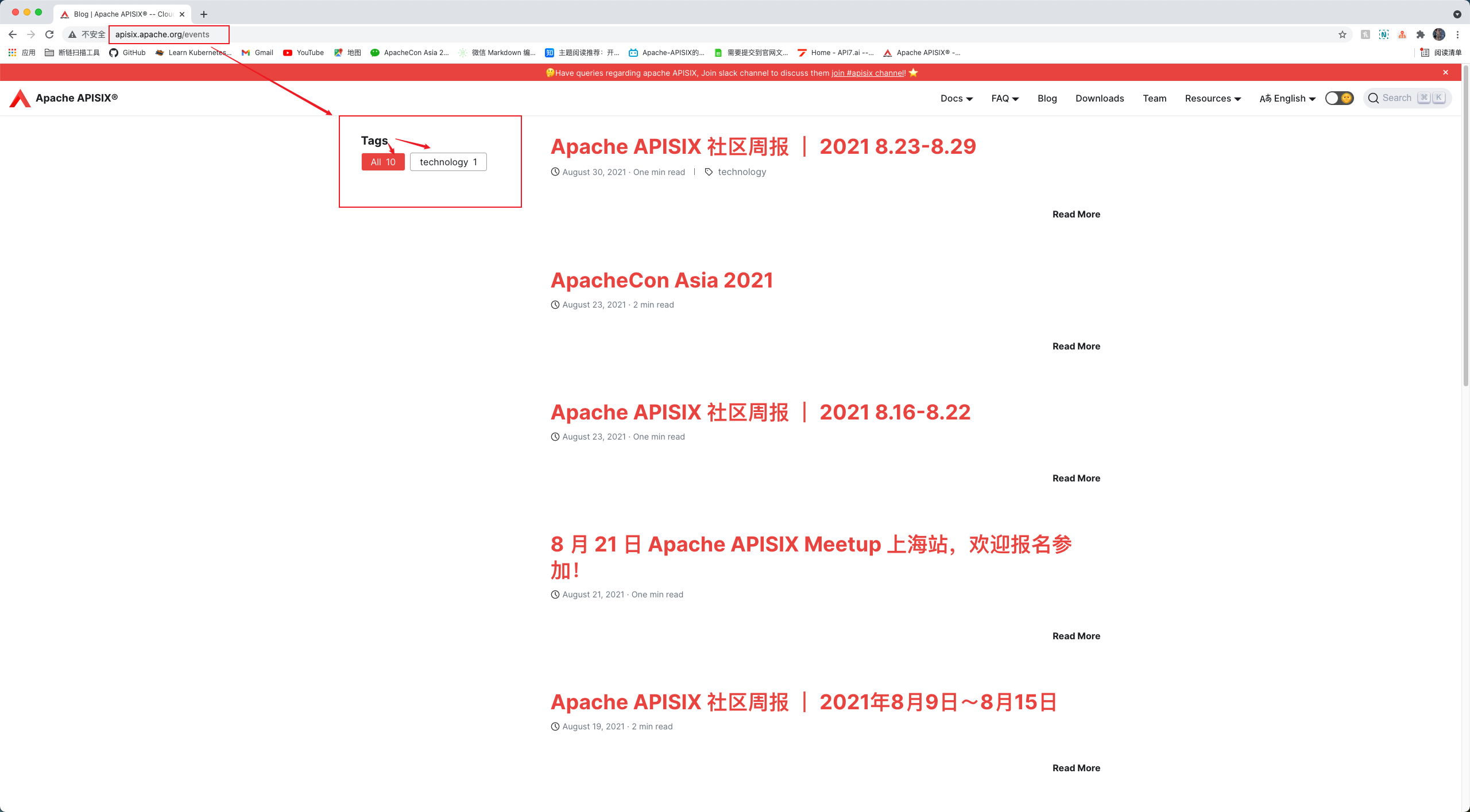 bug: tags behave abnormally · Issue #567 · apache/apisix-website · GitHub
