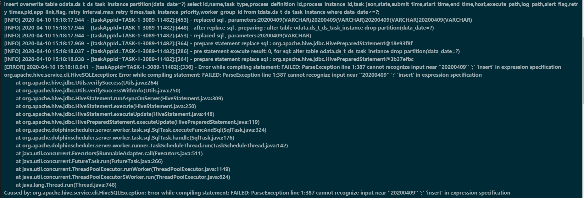 [BUG] sql node doesn't support muti sql statement · Issue #2369 ...