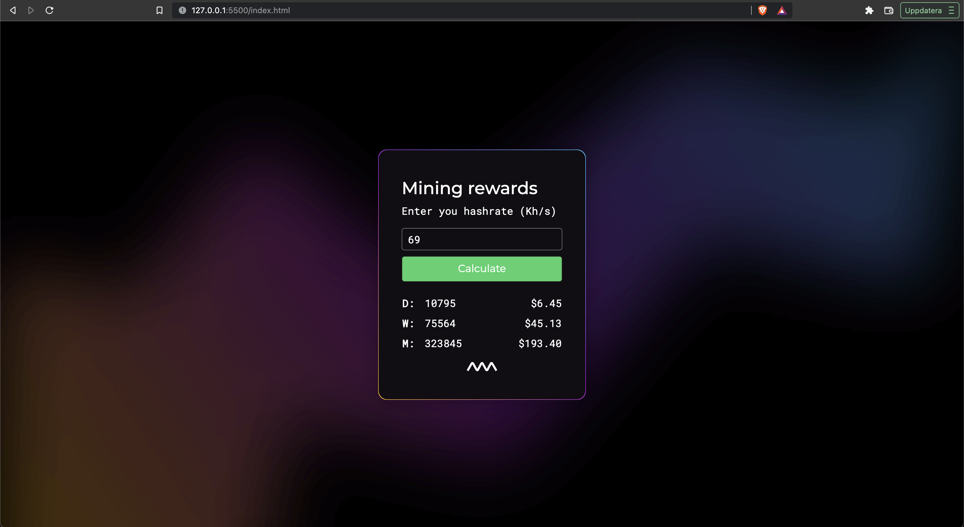 GitHub - uilim-test/Mining-calculator: A basic mining calculator for XKR