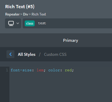 All custom CSS applied on a class is turned into one single line after ...
