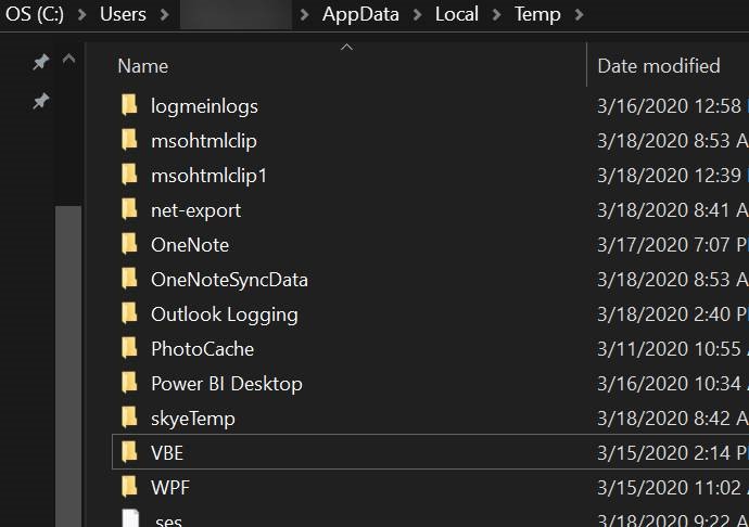 missing-servicehub-folder
