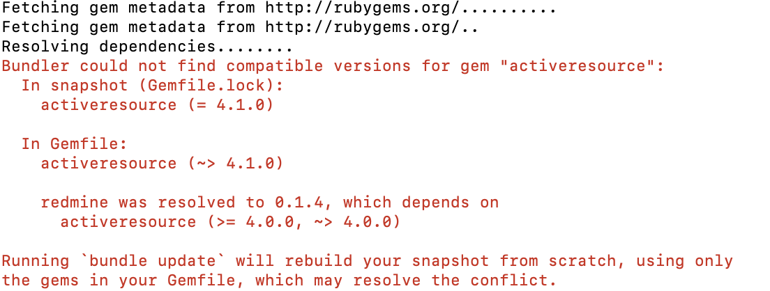 Installing redmine gem · Issue #7380 · rubygems/bundler · GitHub