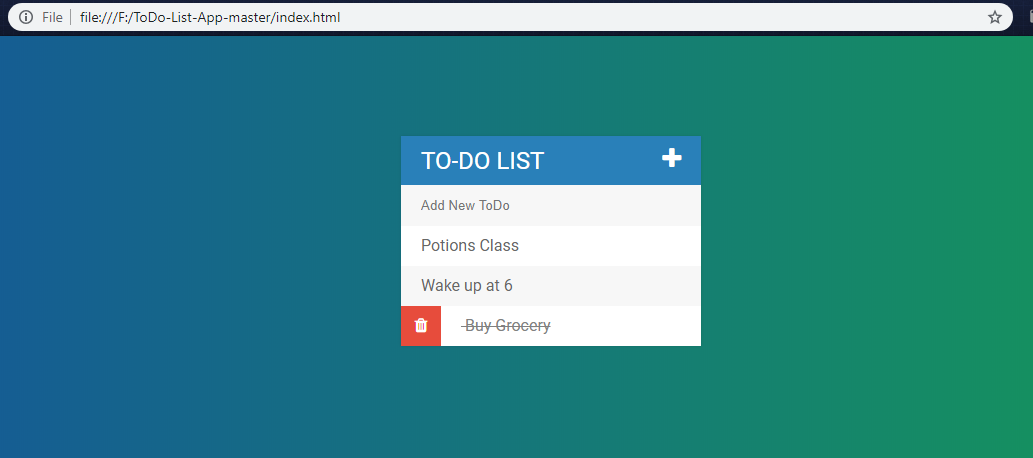 GitHub - vaibhav721/ToDo-List-App: An app that can be used to keep a ...
