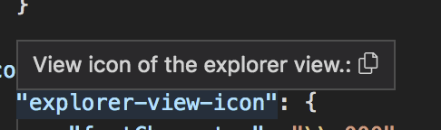 Extra character in icon hover · Issue #111681 · microsoft/vscode · GitHub