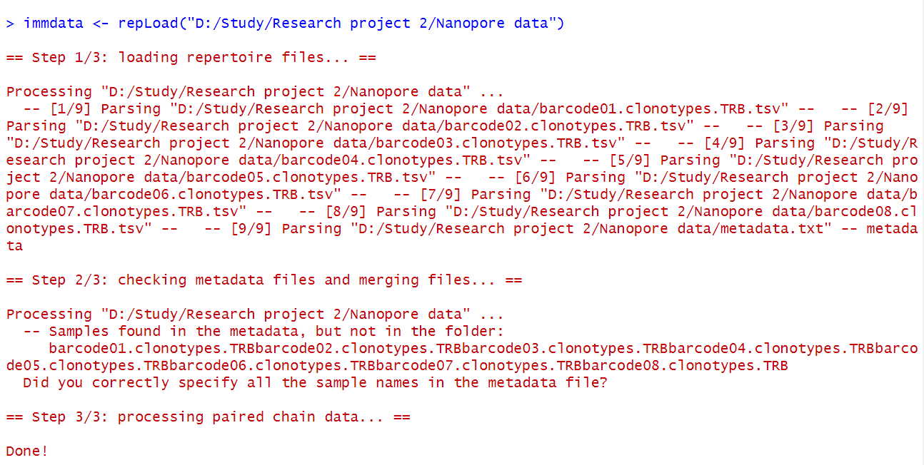 Repload Not Detecting My Mixcr Data Issue 369 Immunomind immunarch Repload not detecting my mixcr data issue 369 immunomind immunarch