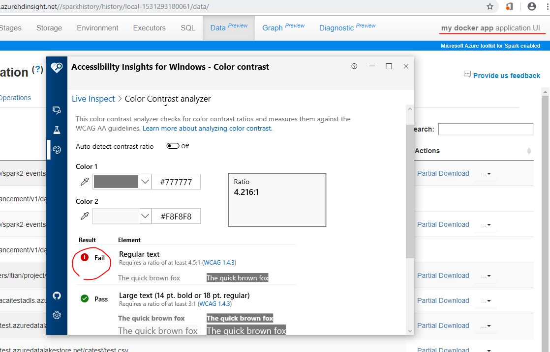Color contrast analyzer of tabs and text in navigation row · Issue #20 ...
