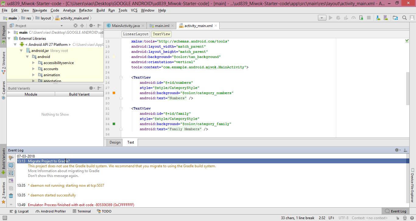 I have imported the project from gist but after extracting files and ...