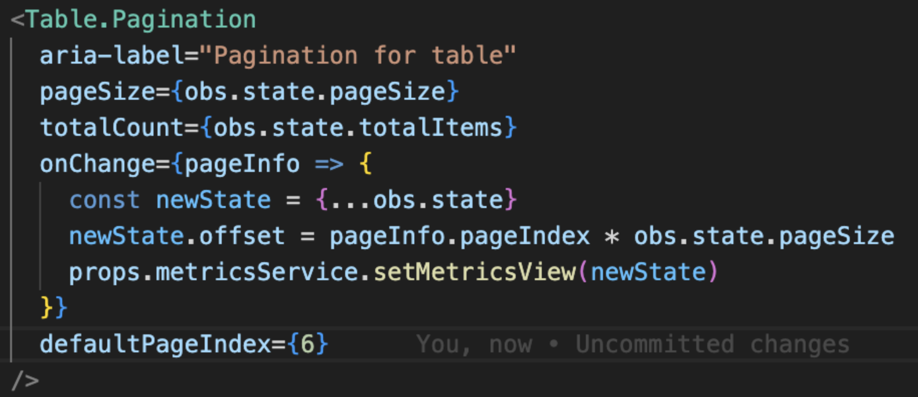 Data table pagination breaks when setting defaultPageIndex · Issue ...