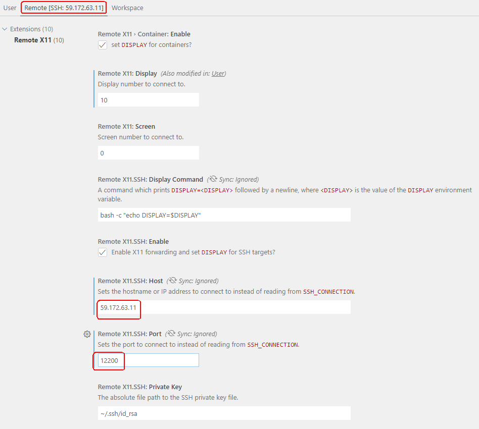 Can not set the ssh port in X11 extension · Issue 9 · joelspadin