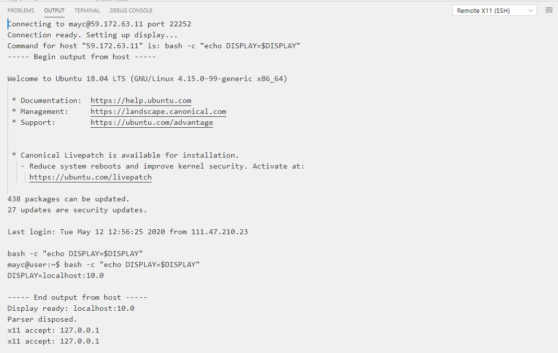 Can not set the ssh port in X11 extension · Issue 9 · joelspadin