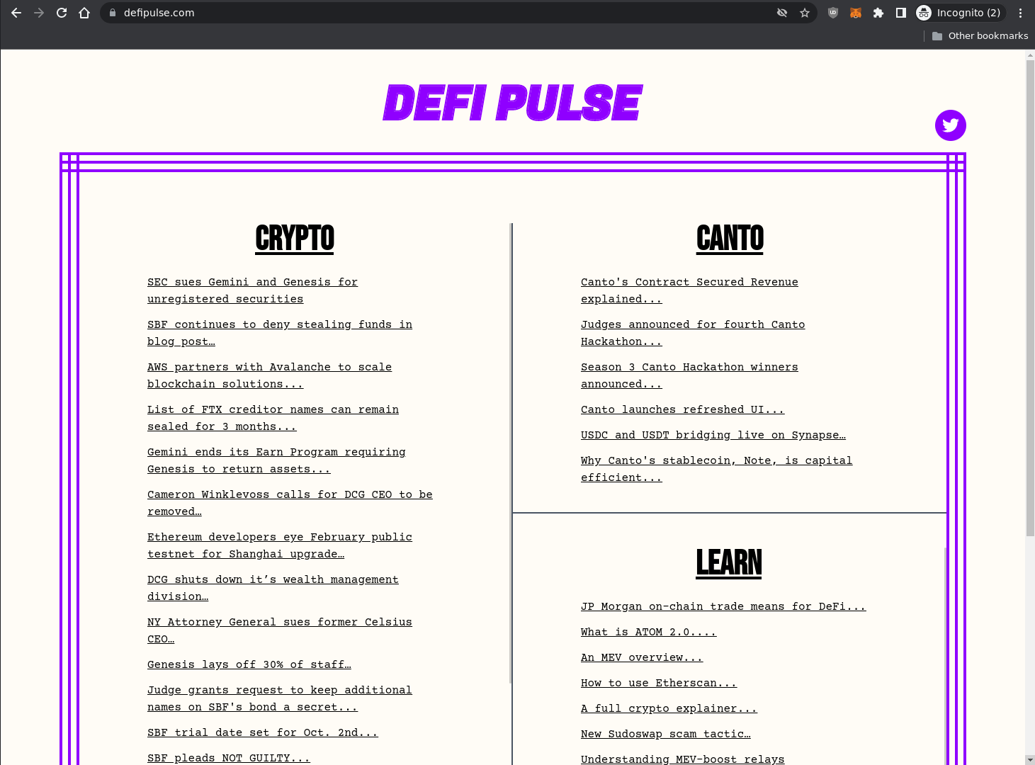 DeFi Pulse is no longer a resource to learn about DeFi apps or get DeFi  data · Issue #9178 · ethereum/ethereum-org-website