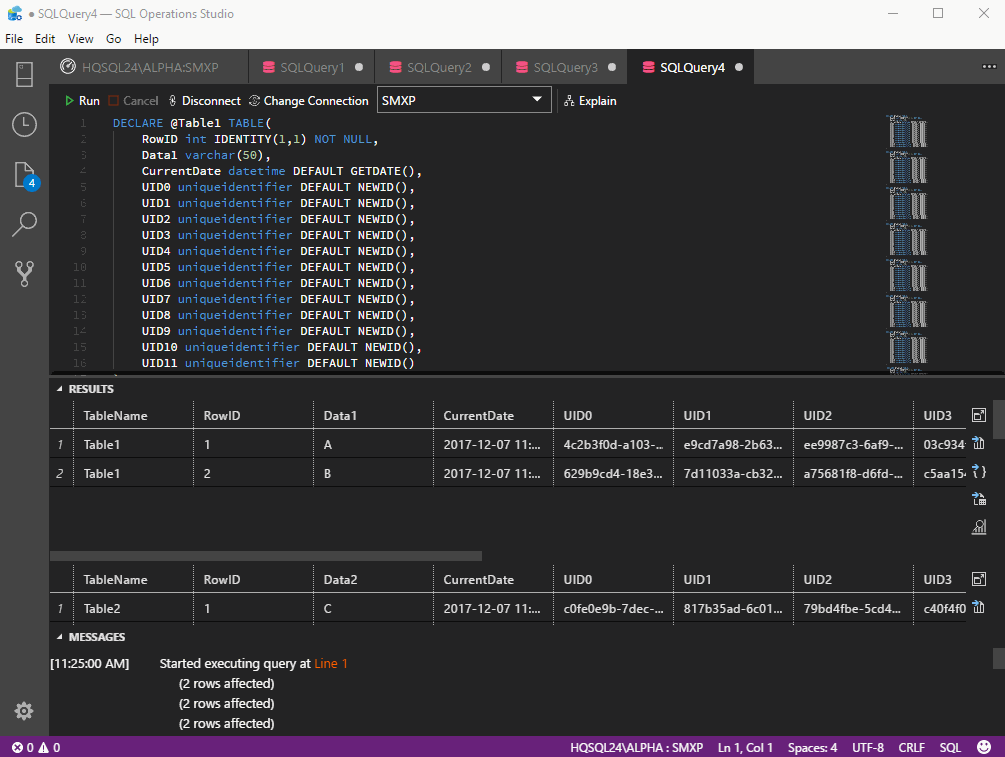 Results grids not refreshing/displaying data · Issue 156 · microsoft