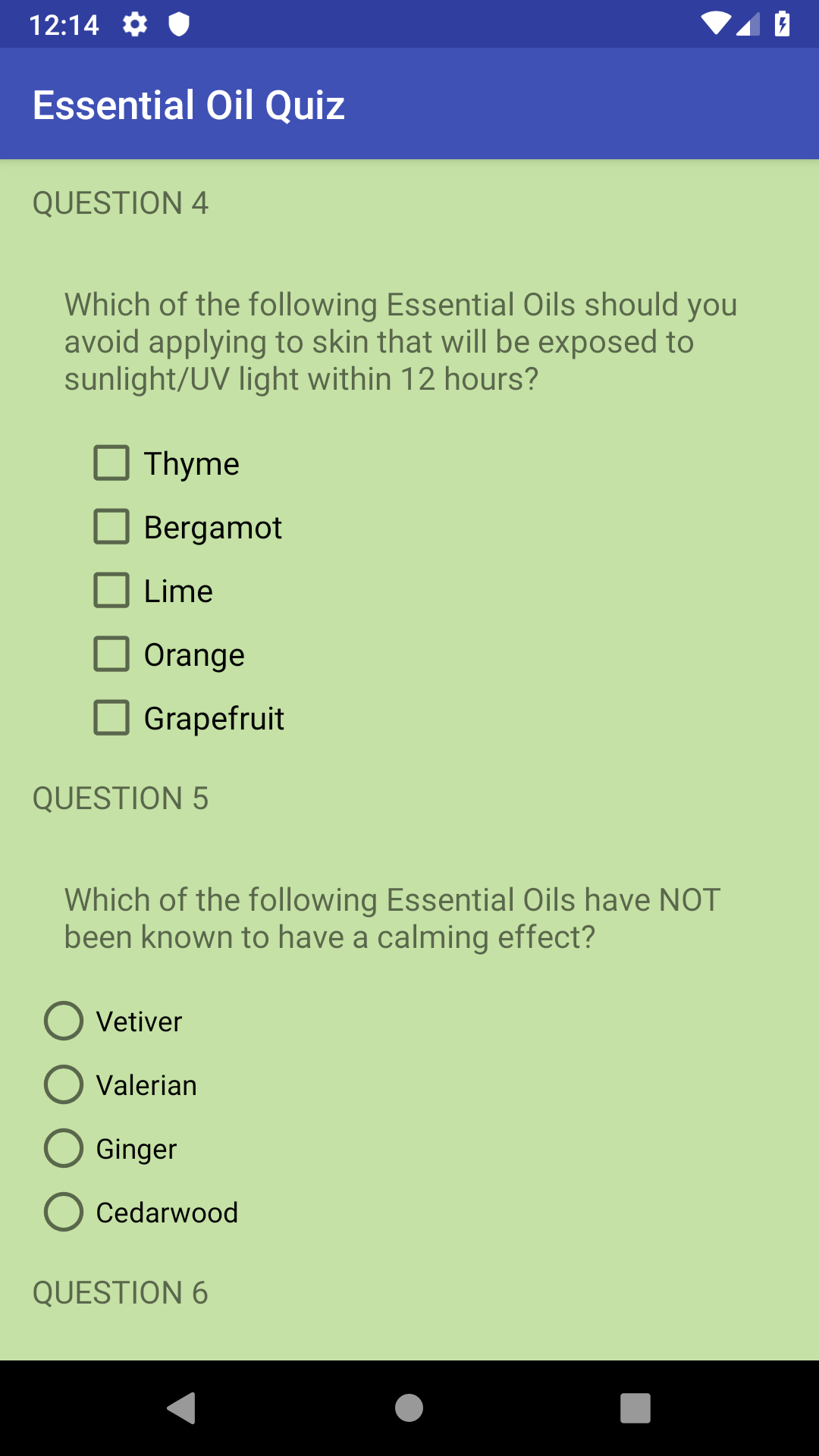 GitHub GiulianaMora/EssentialOilQuizApp Third Udacity Project