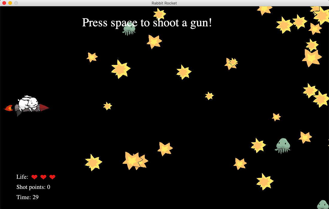GitHub - hkoketsu/rabbit-rocket: 2D Space Shooting Game. This project ...