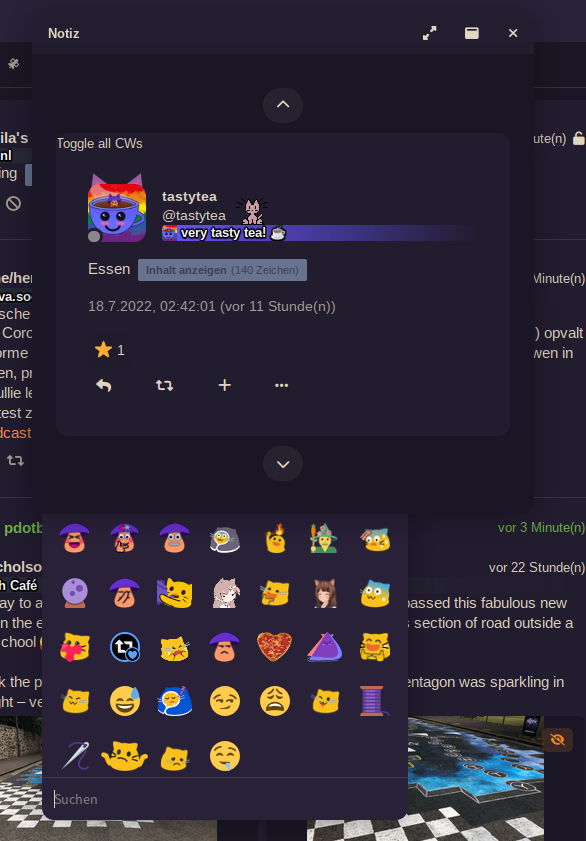 Emoji picker pops up behind windows · Issue 9015 · misskeydev/misskey
