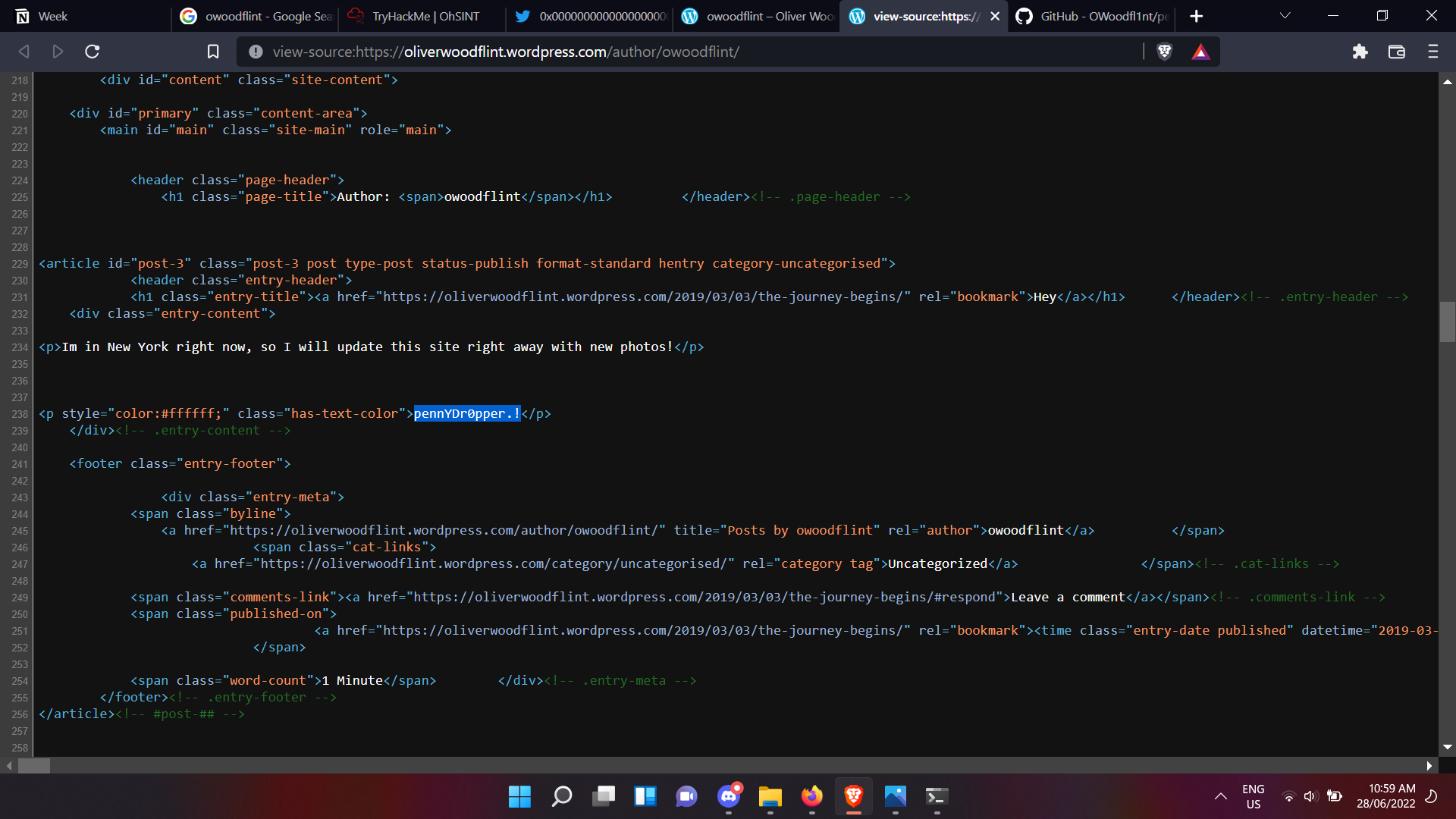 CSOC InfoSec Week 2 · GitHub