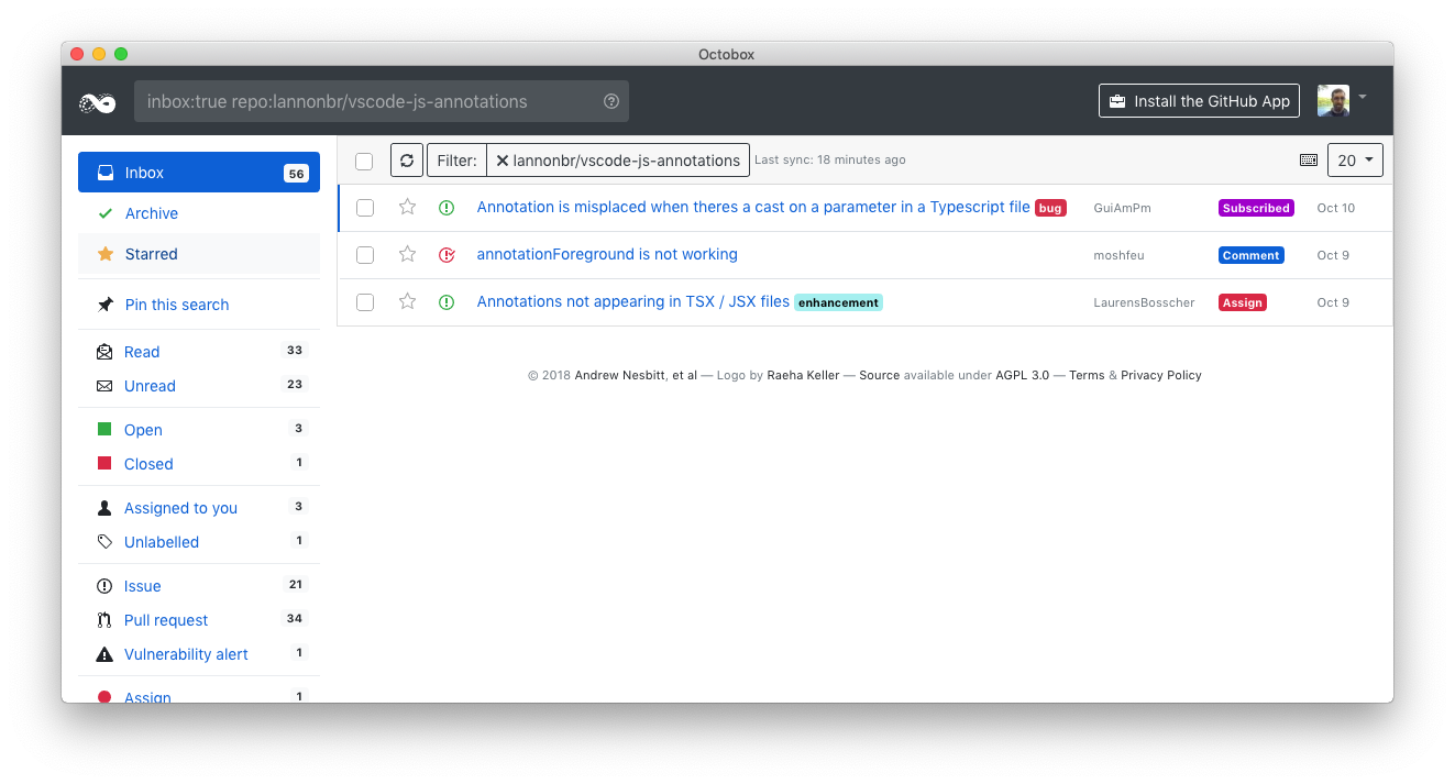 Adding Octobox Github App to awesome-vscode repo · Issue #191 · viatsko ...