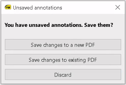 Always prompts that annotations exist on exit, even if none exist ...