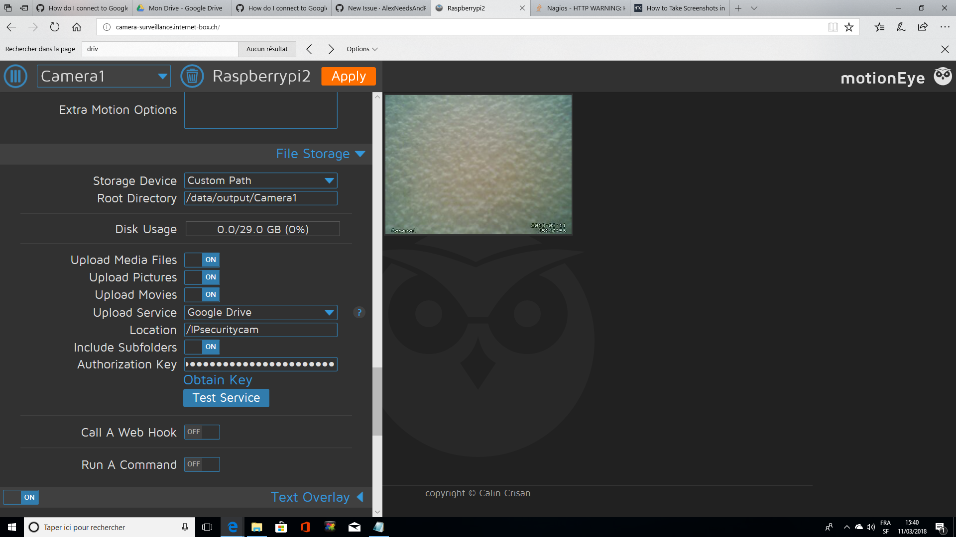 synchronize with google drive · Issue 1431 · motioneyeproject