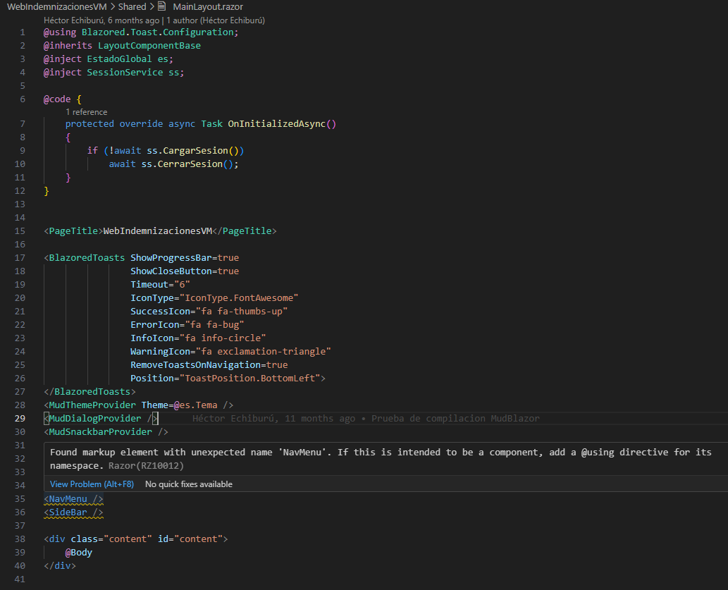 Doesn't resolve correct blazor component usings/imports · Issue #4580 ...