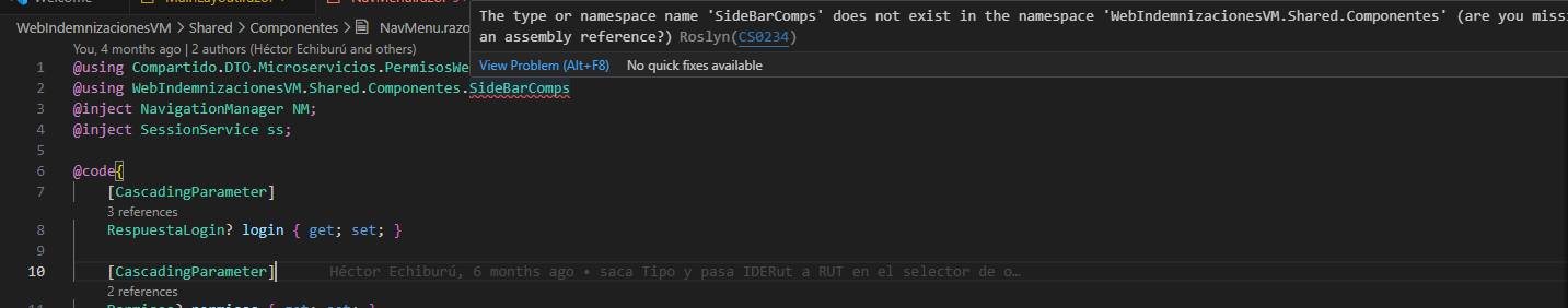 Doesn't resolve correct blazor component usings/imports · Issue #4580 ...