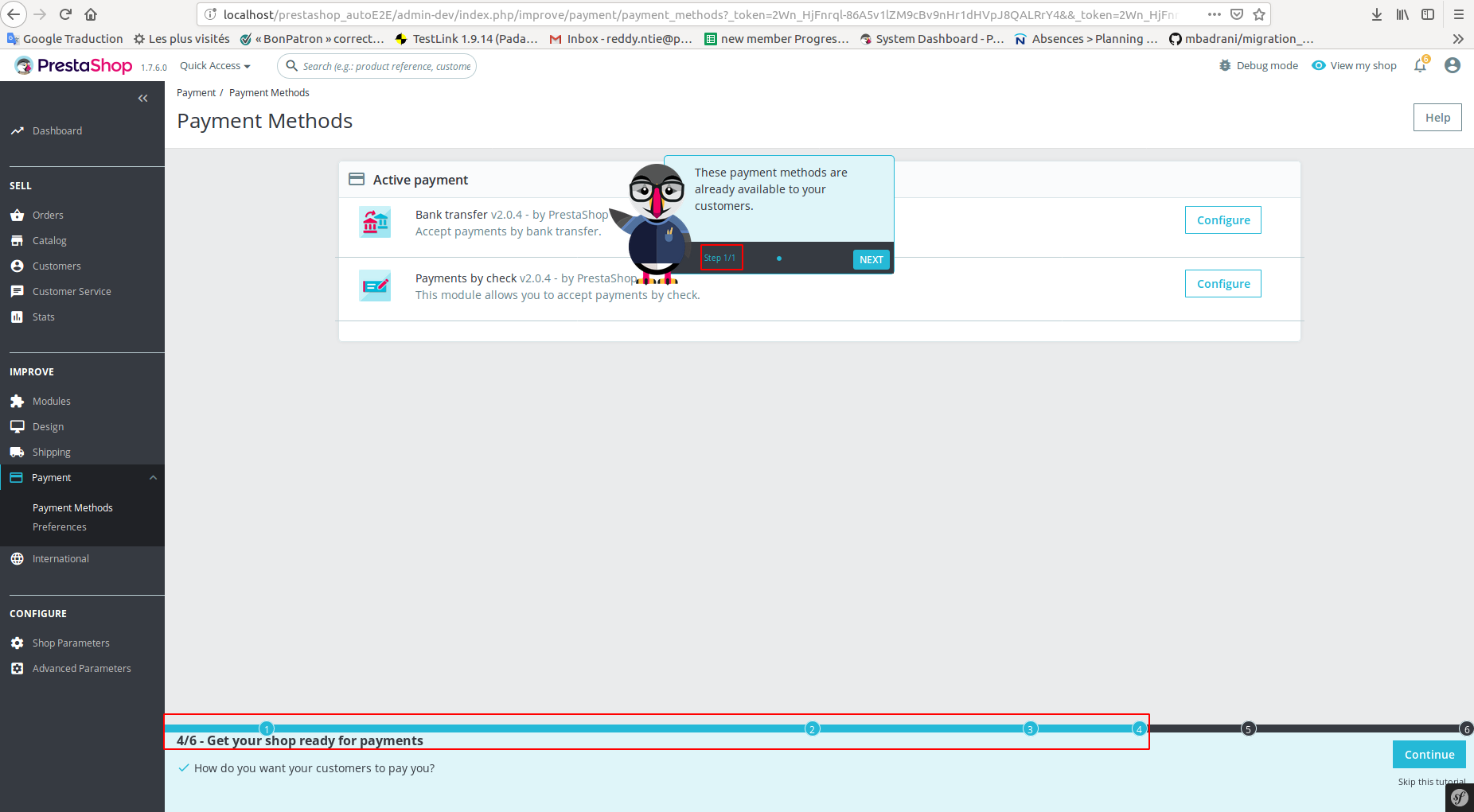 The steps missing in welcome module · Issue #13845 · PrestaShop ...