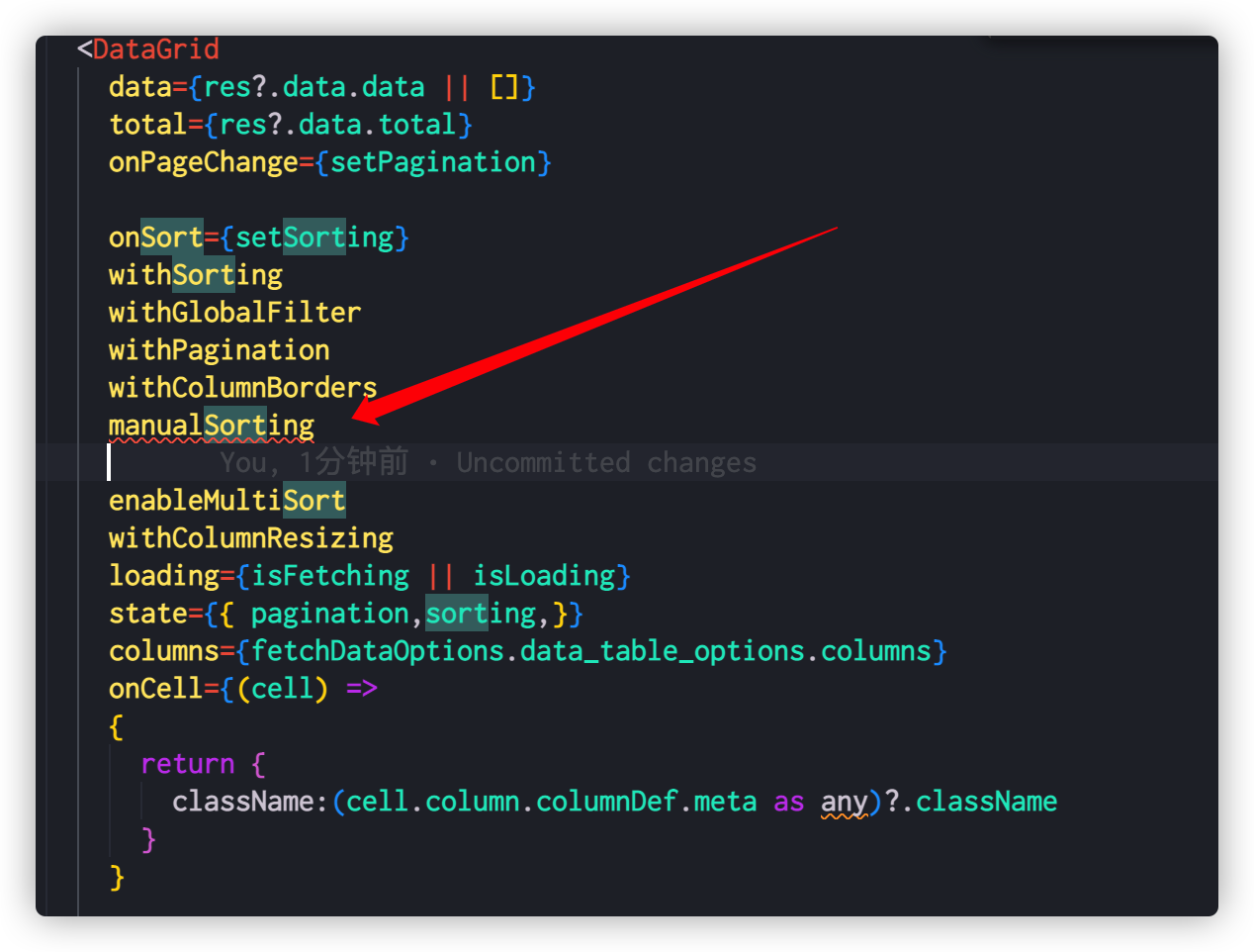 When using serverside sorting, the order does not match the returned