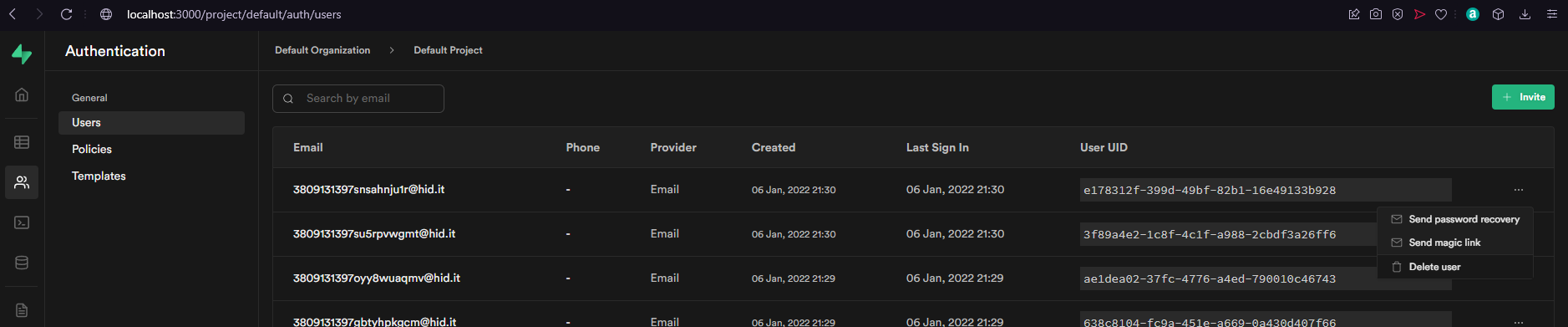 Supabase Studio - Delete user from UI not work · Issue #4841 · supabase ...