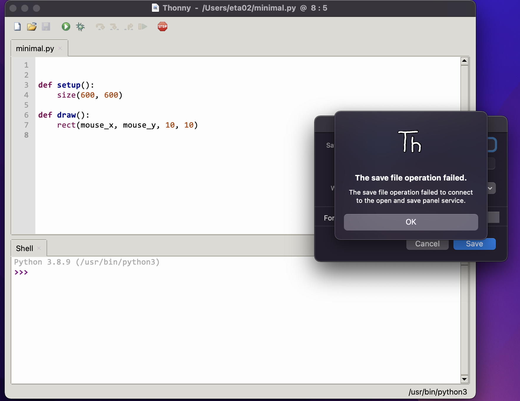 possible issue on MacOS - using thonny-py5mode · Issue #81 · py5coding ...