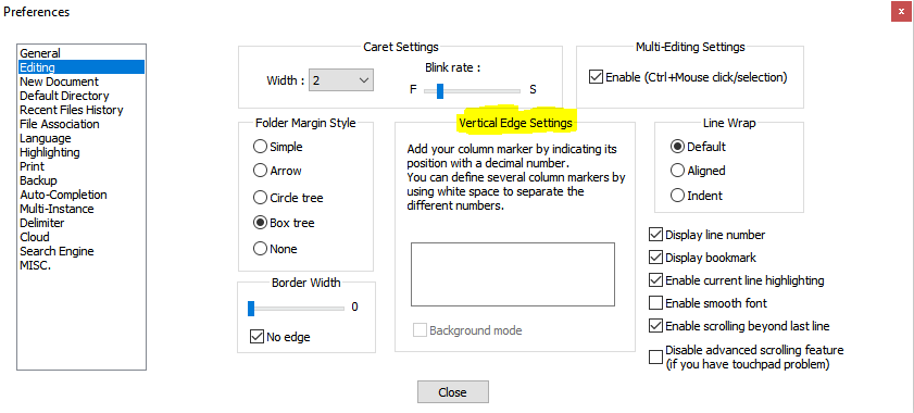 [Feature Request] Secondary Vertical Edge · Issue #4937 · notepad-plus ...