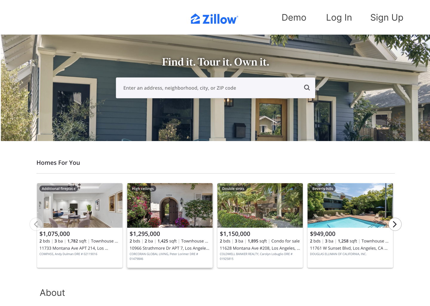 Zillow Clone