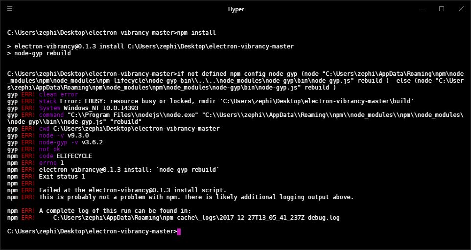 Trouble getting started. · Issue #19 · 0x61726b/electron-vibrancy · GitHub