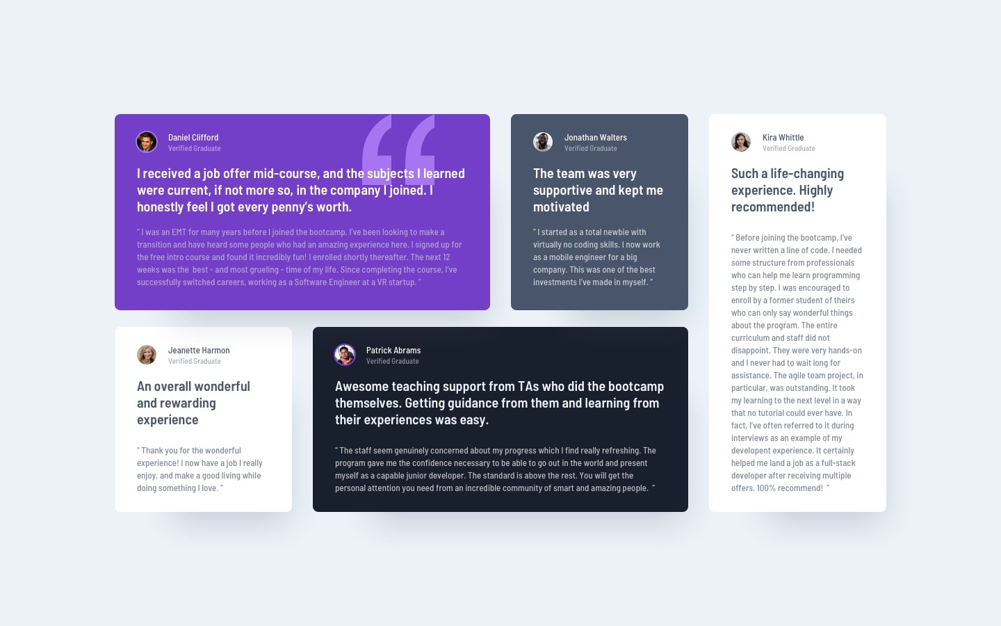 GitHub - paavangpt/Testimonial-Section-Using-CSS-Flexbox