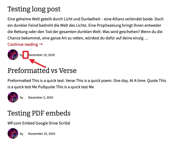 Author is not displayed inside the Blog Posts block · Issue #3229 ...
