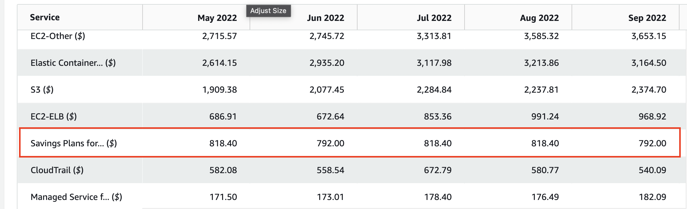 cost-breakdown-of-savings-plan-for-compute-usage-line-item-in-aws