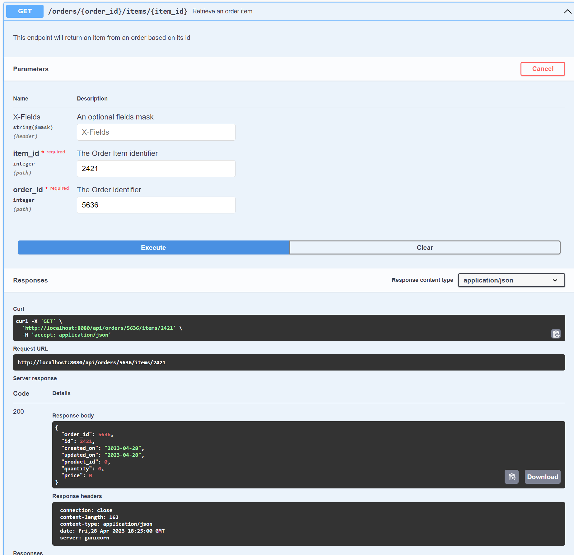 Test Swagger Documentation · Issue #128 · CSCI-GA-2820-SP23-003/orders ...