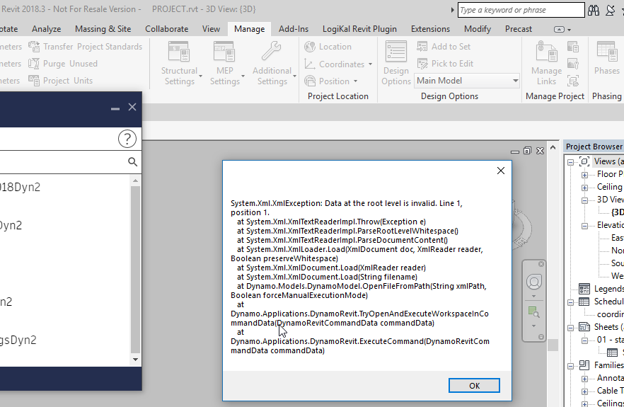 Last update Dynamo player freezing in Revit 2017 and 2018 · Issue #2088 ...