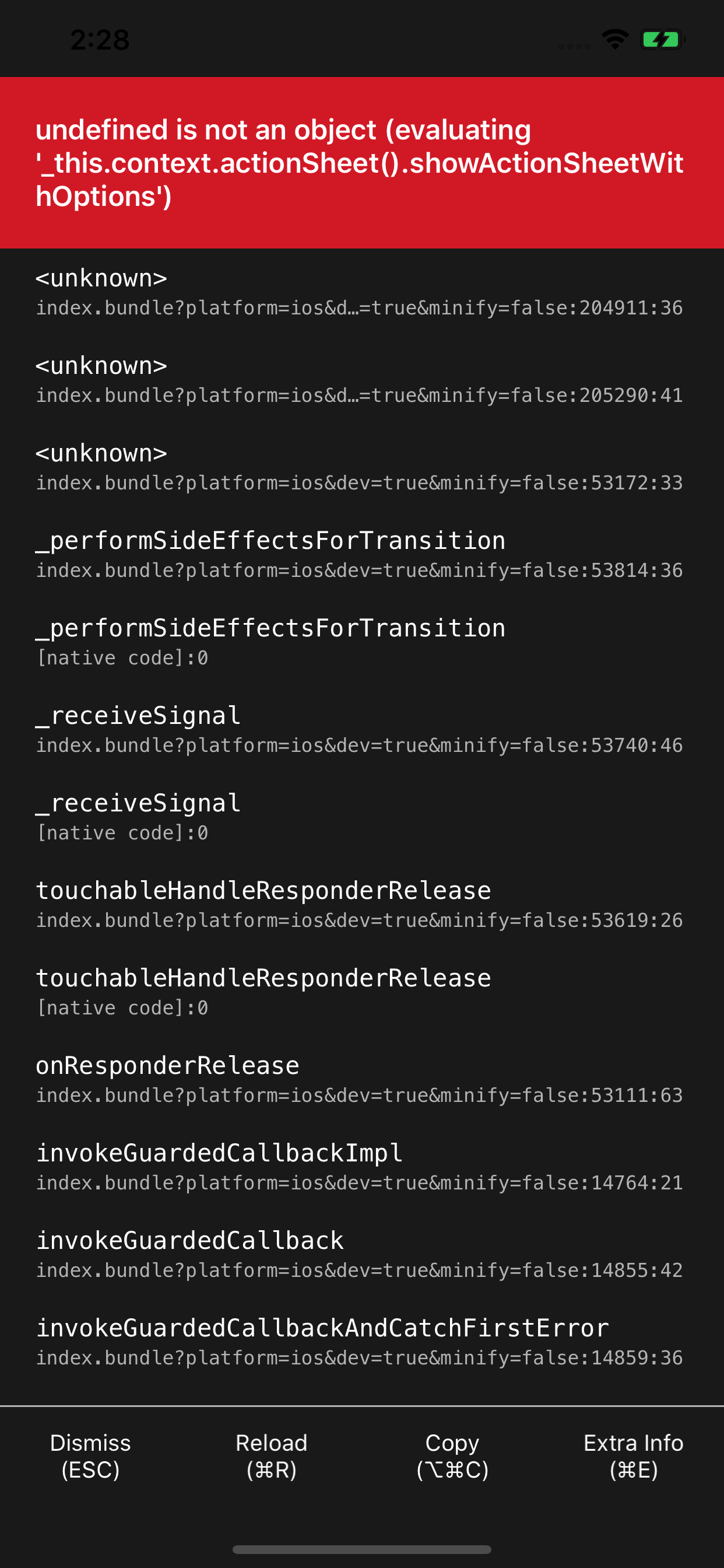 undefined is not an object (evaluating '_this.context.actionSheet ...