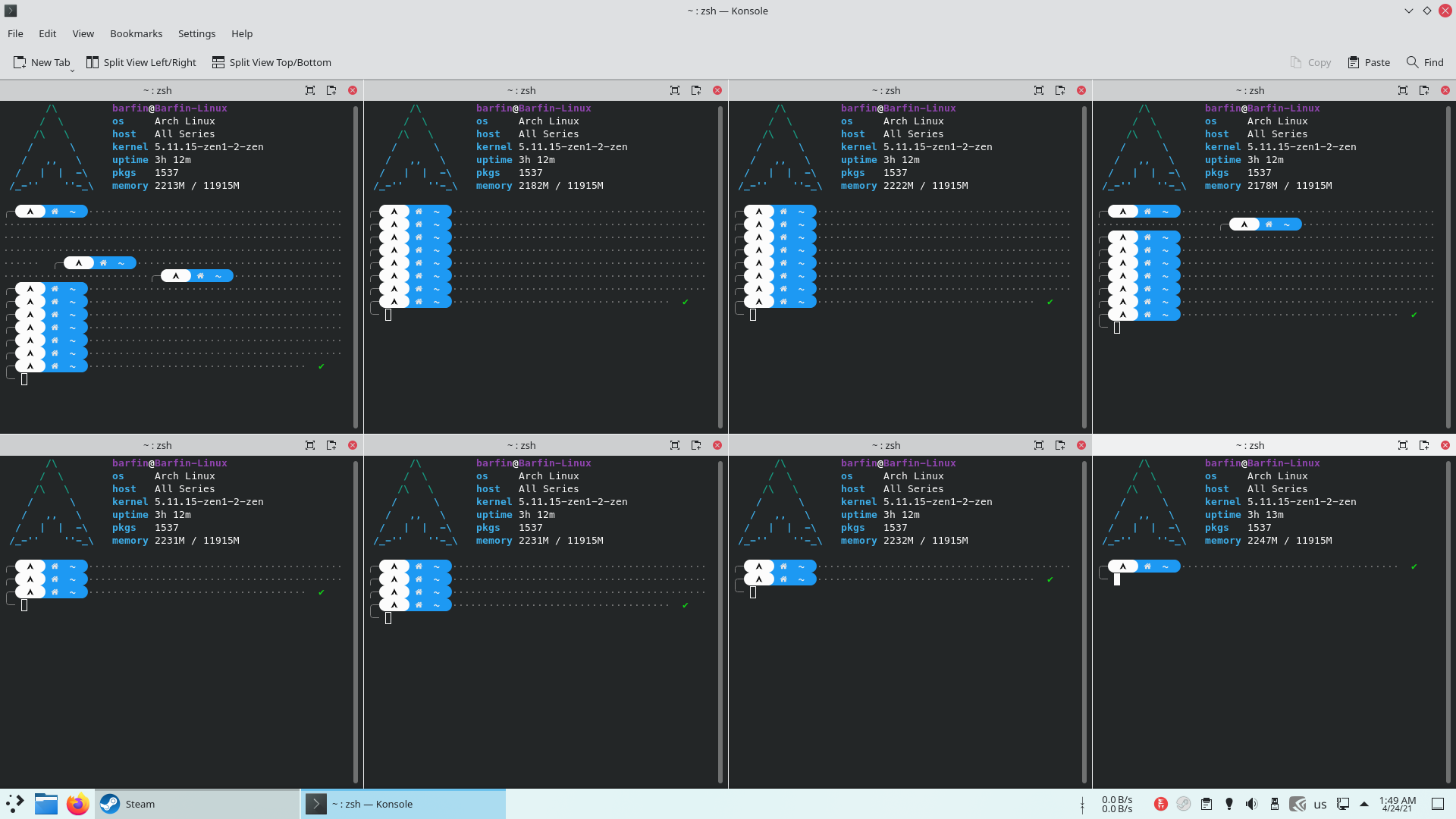 this happens when you split views in konsole · Issue #1369 · romkatv ...