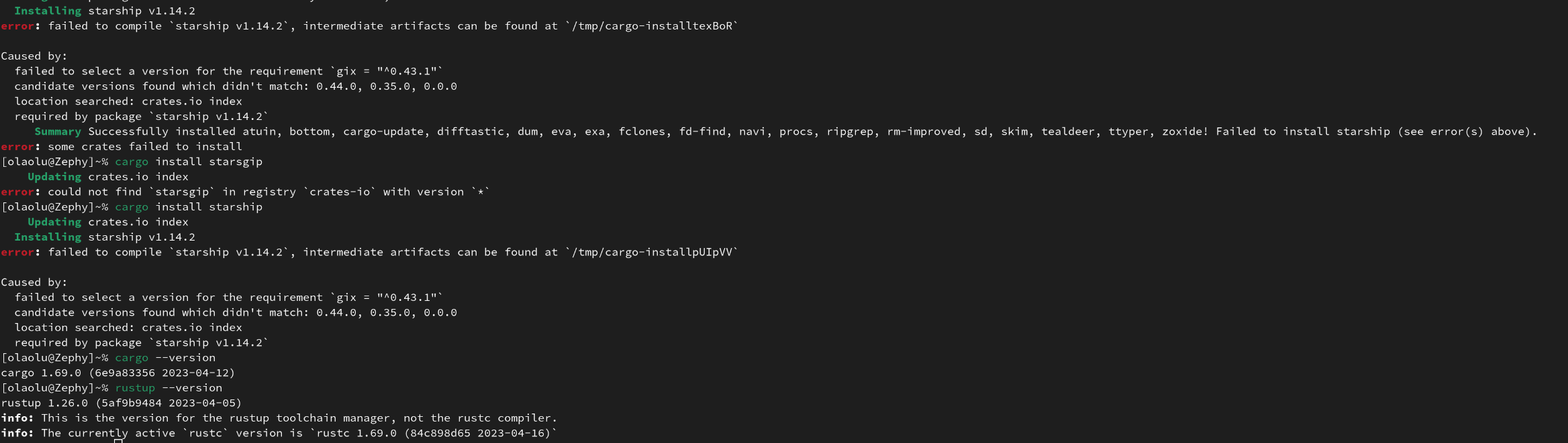 Build Fail On Latest Version Due To Missing Gix Dependency No Longer Build fail on latest version due to missing gix dependency no longer