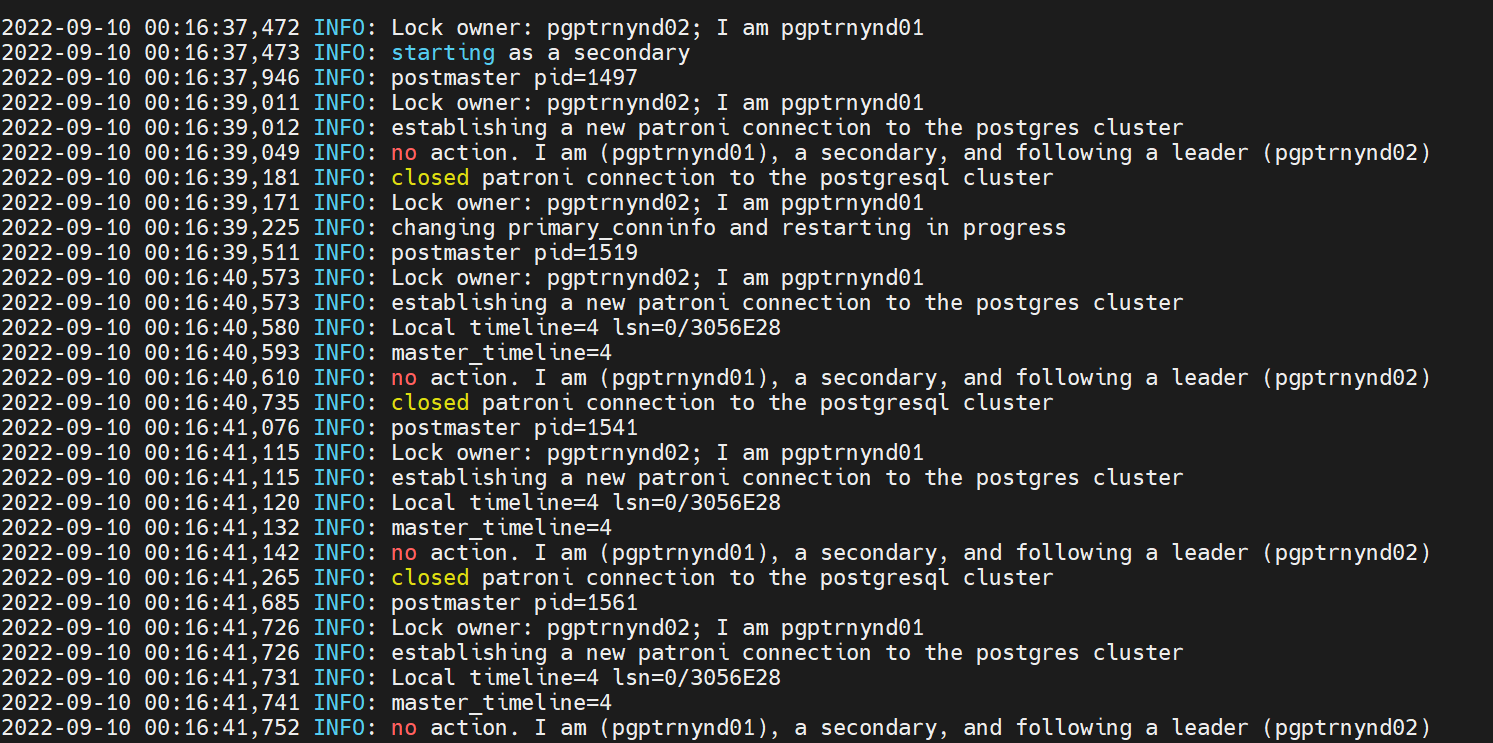 Replica node keep restarting endlessly · Issue #2412 · patroni/patroni ...
