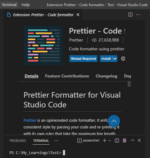 Extension disappears from the installed extensions section after reload ...