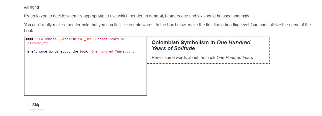 Instructions inconsistent with the output · Issue #127 · gjtorikian ...