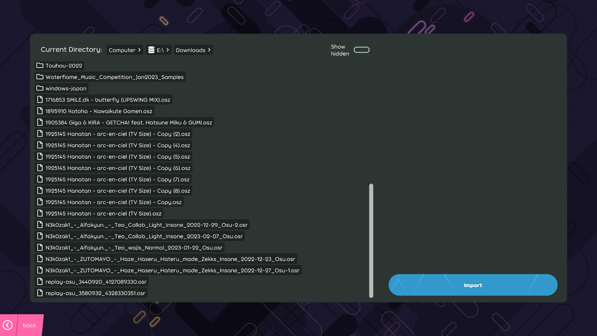 Osu Button Click Double click to Import · ppy osu · Discussion #22586 · GitHub