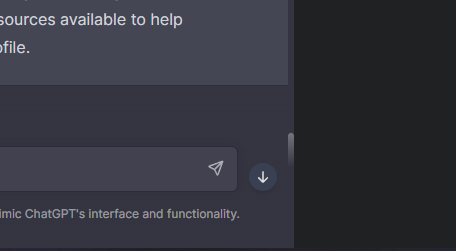 UI issue: chat thread scroll bar is hidden behind chat input on long ...