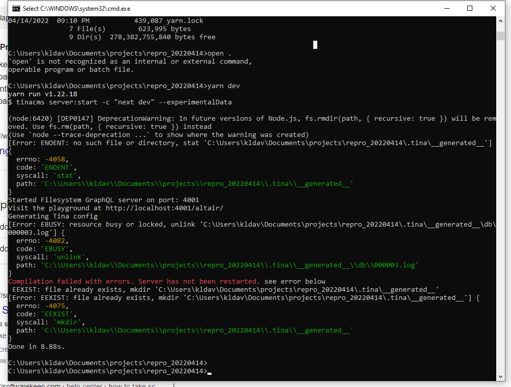 `--experimentalData` not working on windows · Issue #2910 · tinacms ...