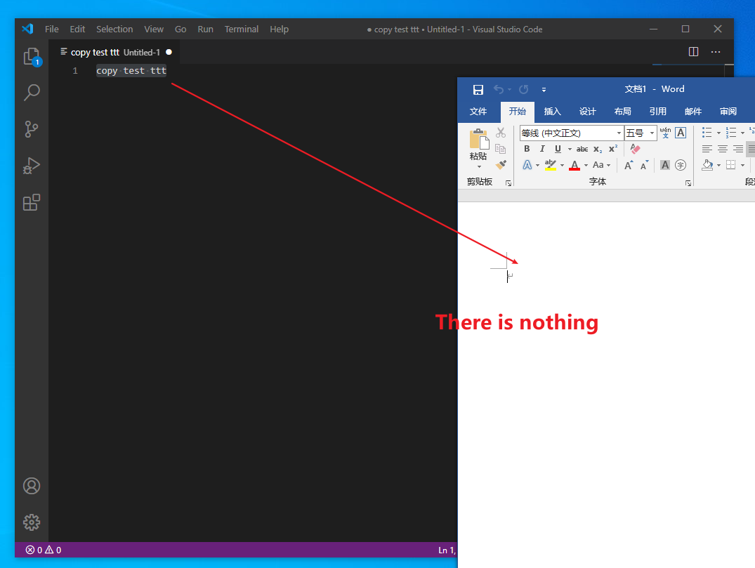 The text in VScode cannot be copied to other software · Issue #110538 ...