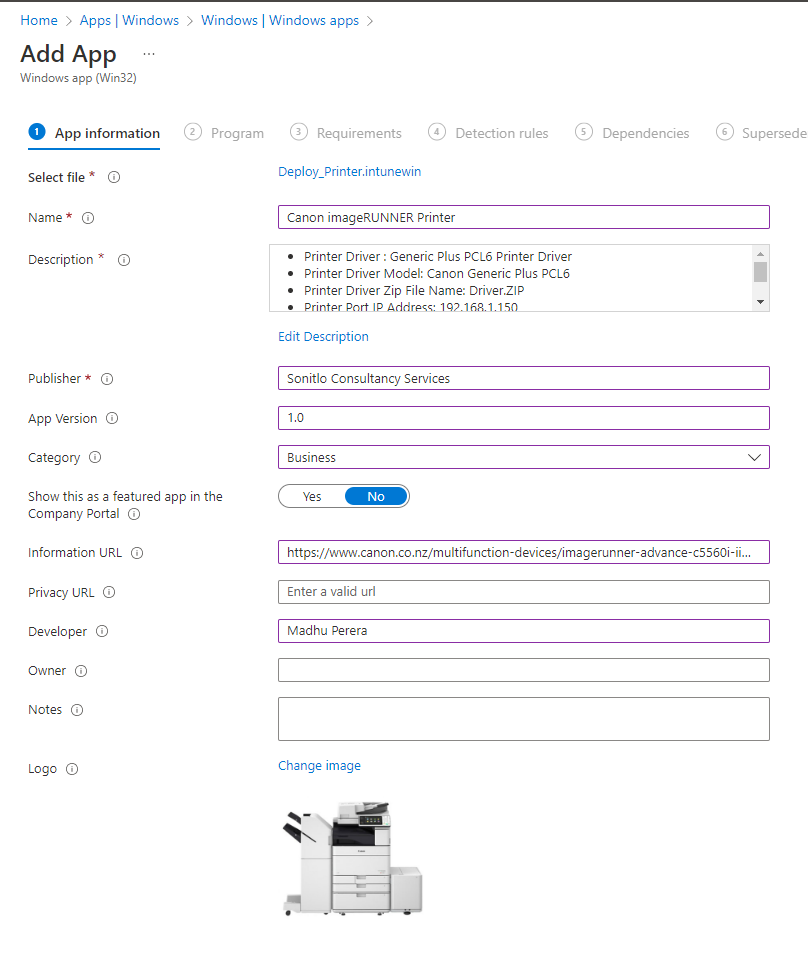 MEM/Intune32_Apps/Install_Printer/V1 at main · madhuperera/MEM · GitHub